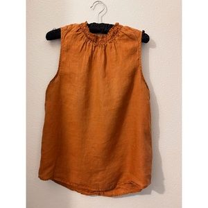 Linen Sleeveless Top